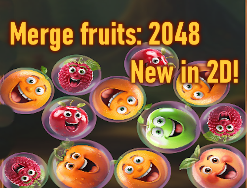 Igra Kombinirajte voće: 2048 NOVO U 2D!  online.
