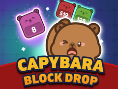 Igra Capybara Block Drop
