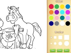 Igra Farm Animals Coloring Book for Kids