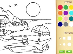 Igra Beach Coloring Book For Kids