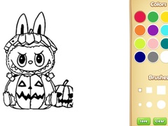Igra Halloween Labubu Coloring & Drawing Game