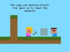 Igra Lady And Nubik Build And Dig