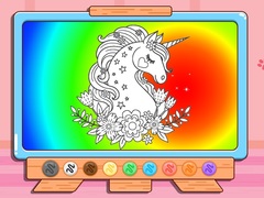 Igra Coloring Book: Glitter Unicorn
