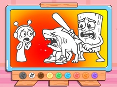 Igra Coloring Book: Sprunki VS Tung Tung Sahur