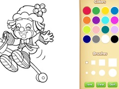 Igra Clown Coloring Pages