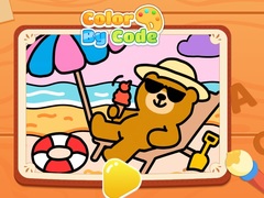 Igra Color By Code: Chill Bear