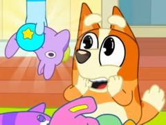 Igra Jigsaw Puzzle: Bluey Toy Claw Machine