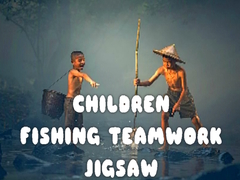 Igra Children Fishing Teamwork Jigsaw
