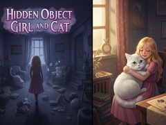 Igra Hidden Object - Girl and Cat