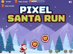 Igra Pixel Santa Run