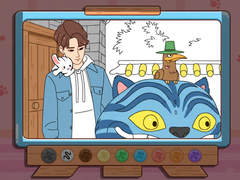 Igra Coloring Book: Kpop Jinu & Blue Tiger