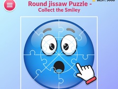 Igra Round jigsaw Puzzle - Collect the Smiley