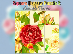 Igra Square jigsaw Puzzle 2  Assemble Flowers