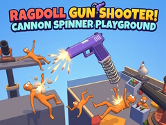 Igra Ragdoll Gun Shooter! Cannon Spinner Playground