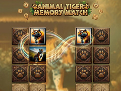 Igra Animal Tiger Memory Match