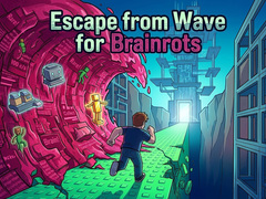 Igra Escape from Wave for Brainrots