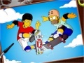 Igra Skatings Simpsons online coloring page