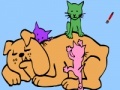 Igra Dog and cat coloring game